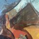 Abstract composition, oil on canvas signed Nantois or