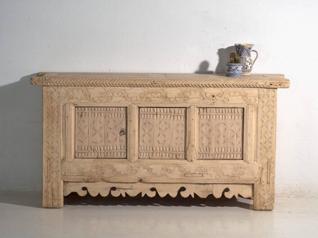 Antique carved pine buffet – China, circa 1920