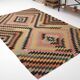 Tapis Kilim Turc Orange Noir 170x259Cm SK 35353