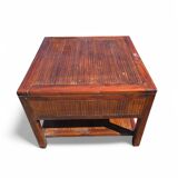 Table basse en teck et bambou