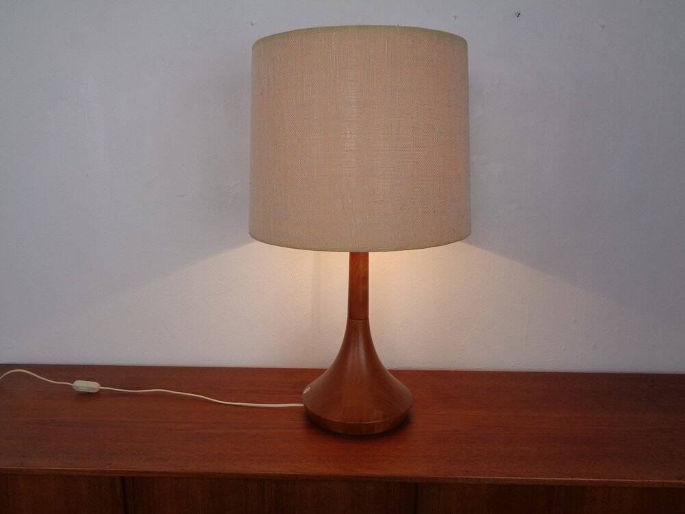 Danish Teak Table Lamp from Kirk, 1960s
