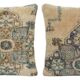 Set of 2 vintage Turkish cushion covers 51x51 cm