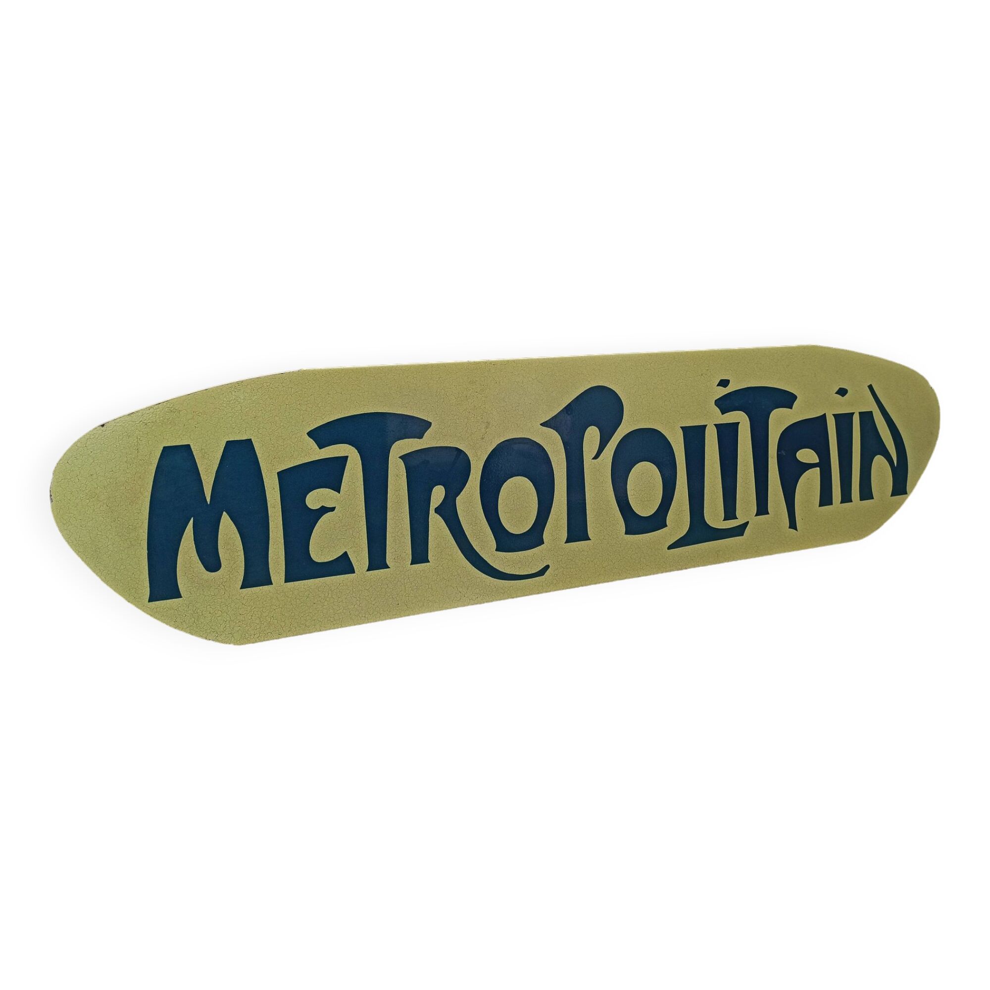 plaque emaillée metropolitan