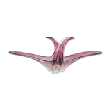 XXL 70s Murano bowl Murano glass purple white fruit bowl design