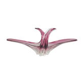 Bol murano verre violet blanc bol de fruits design