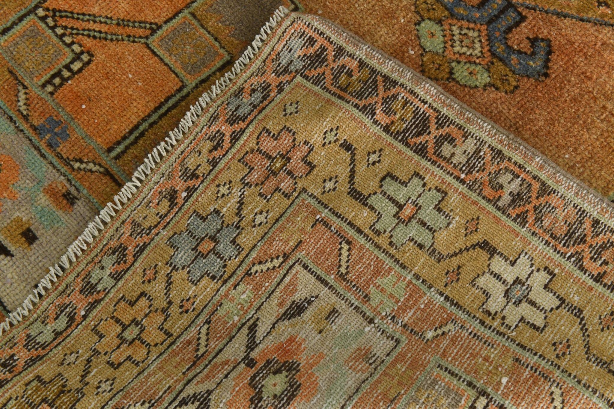 3x9 Long Wide Vintage Runner Rug, 105x290Cm