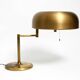 Extraordinary heavy 1960s XXL brass table lamp by Staff with a swivel joint