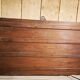 Old mahogany wooden trunk