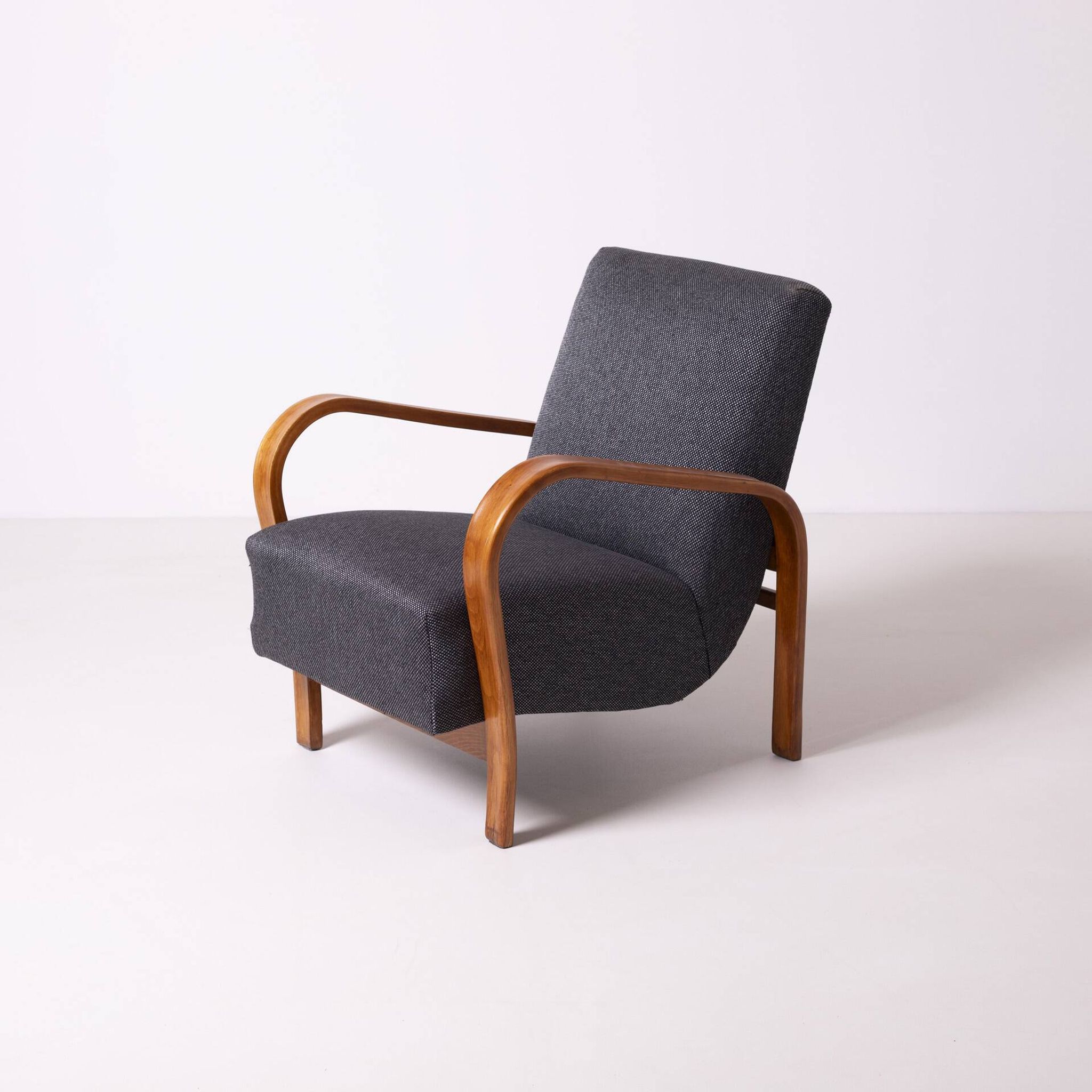Pair of armchairs by Kozelka andKropacek, Interier Praha, 1950s