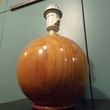 1980s pine ball lamp