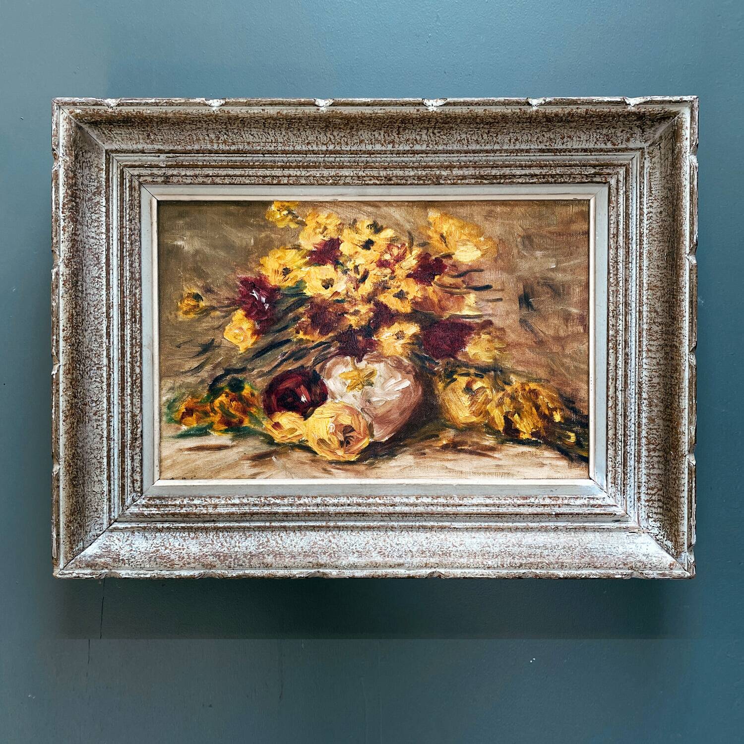 Mid 20th century painting "The yellow bouquet"