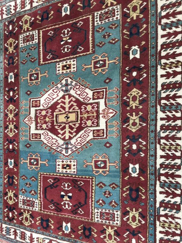 Tapis vintage turc konya fait main 130x158 cm