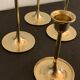4 Scandinavian brass candle holders
