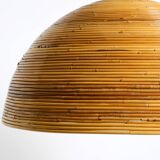 Italian 1970s bamboo ceiling pendant lamp | Ø 72 cm | Vivai del Sud
