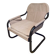Fauteuil Ikea vintage en lin et métal