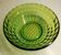 Vintage 20th century green glass dish