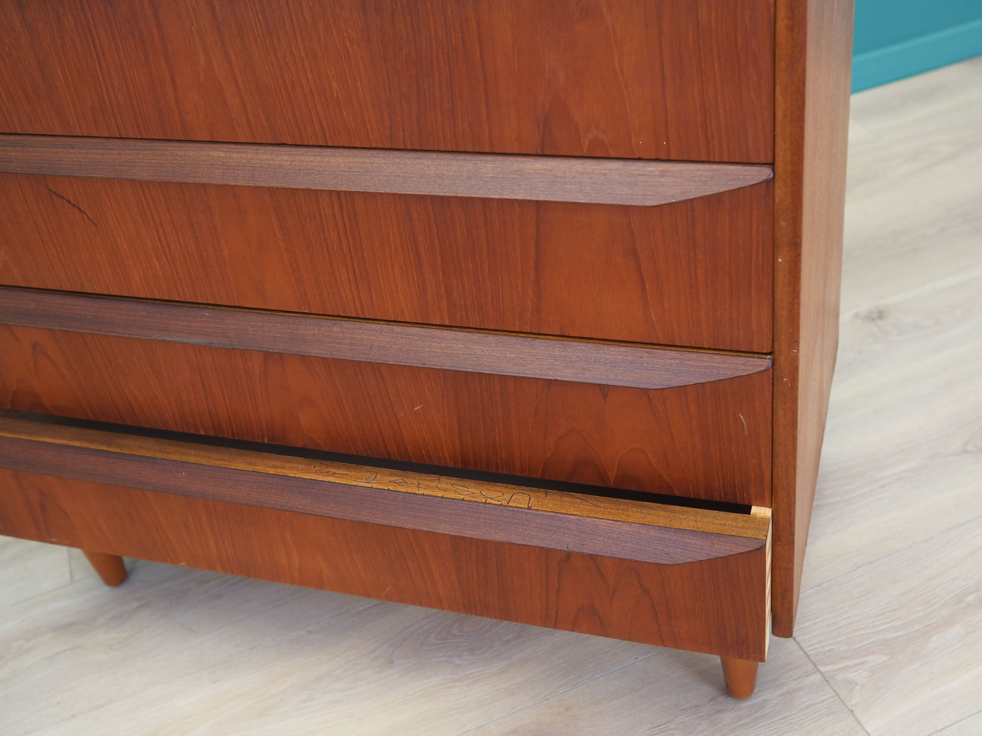 Teak chest of drawers, Danish design, 1970s, made in Denmark