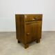 Art Deco bedside table in wood, 1940s/50s