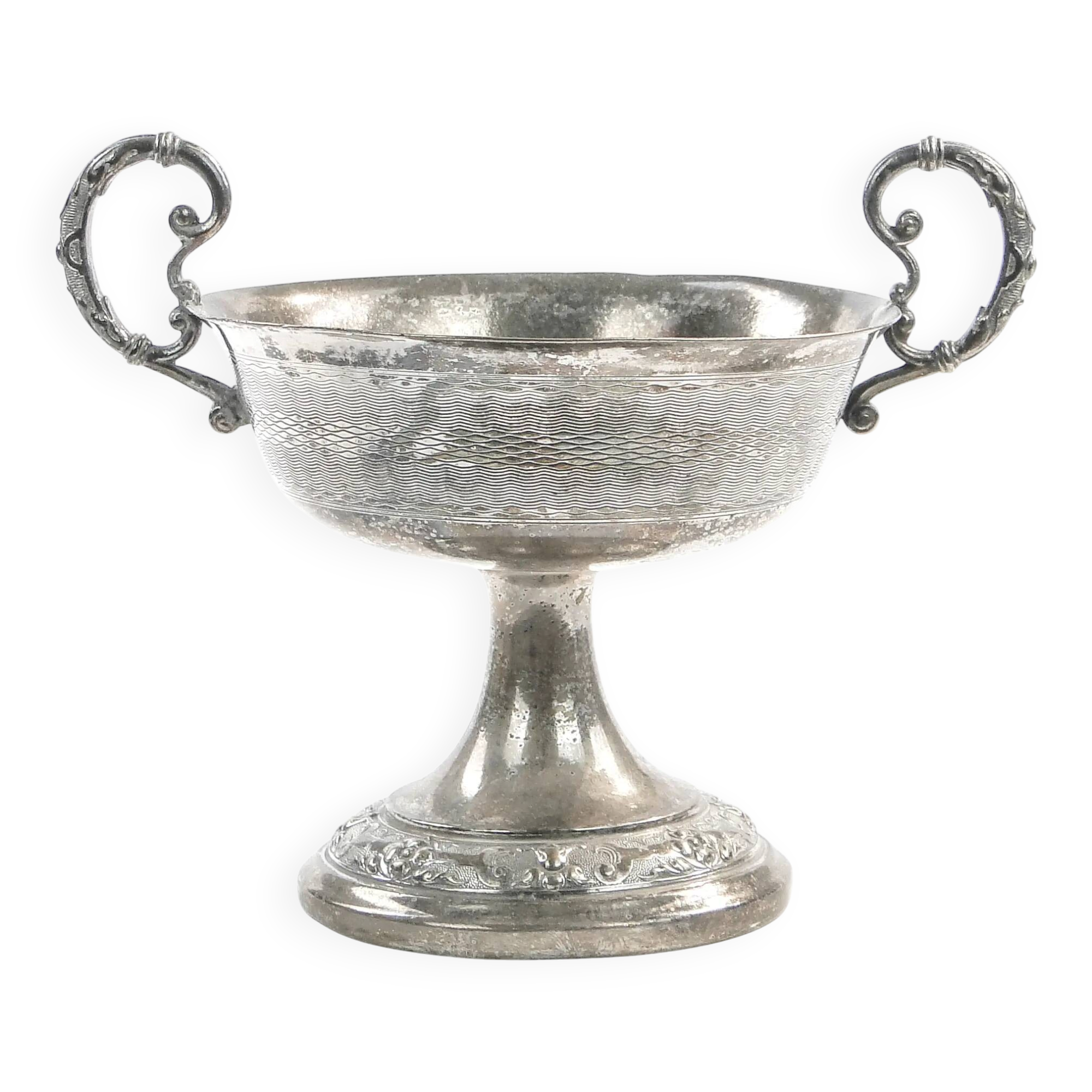 Sugar bowl, Art Nouveau, silver-plated brass, WMF, Germany, early 20th century