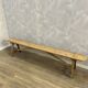 Solid wood farm bench stripped
