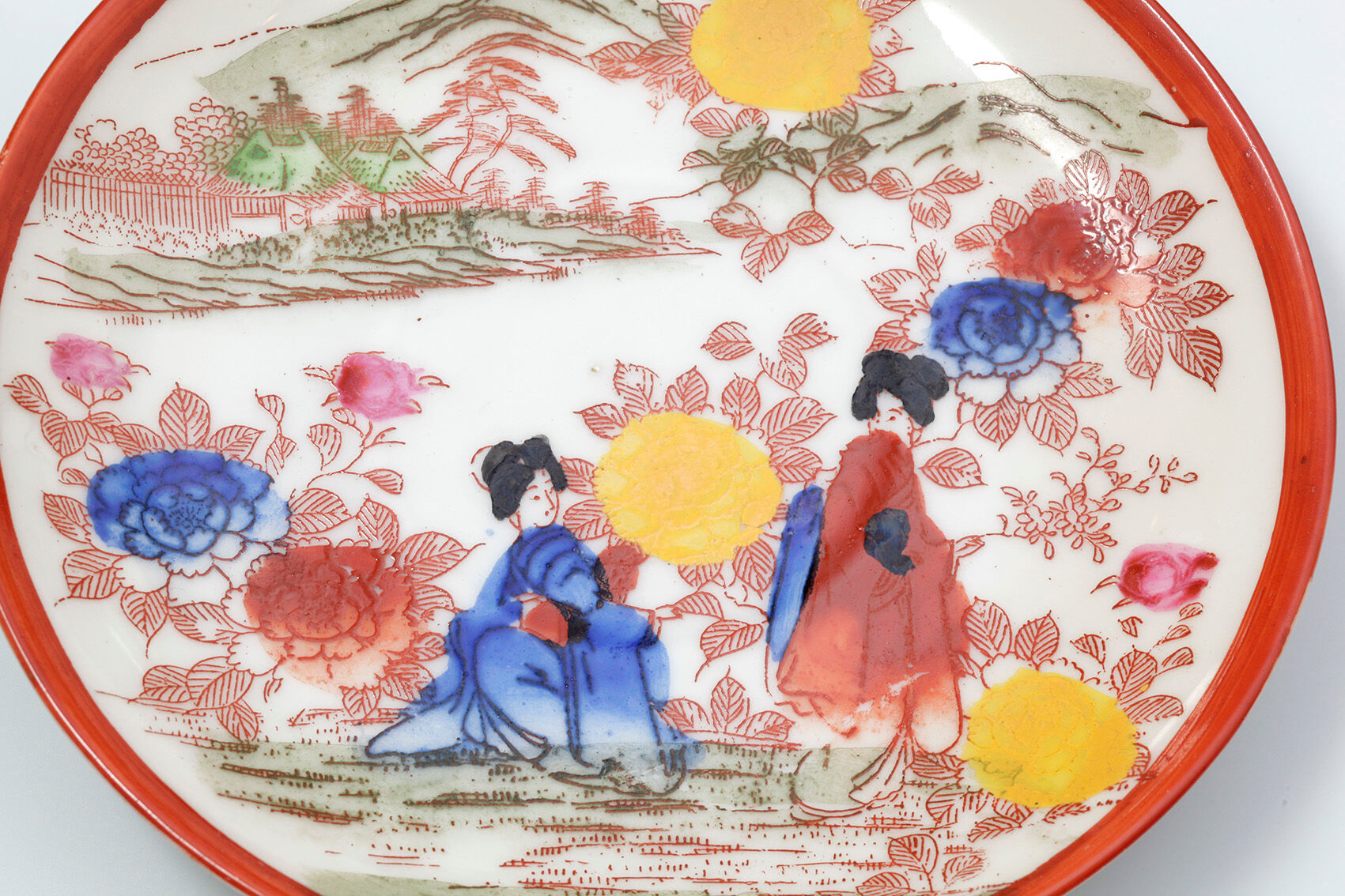 maruku china gheisha tea service 1960