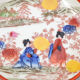 maruku china gheisha tea service 1960