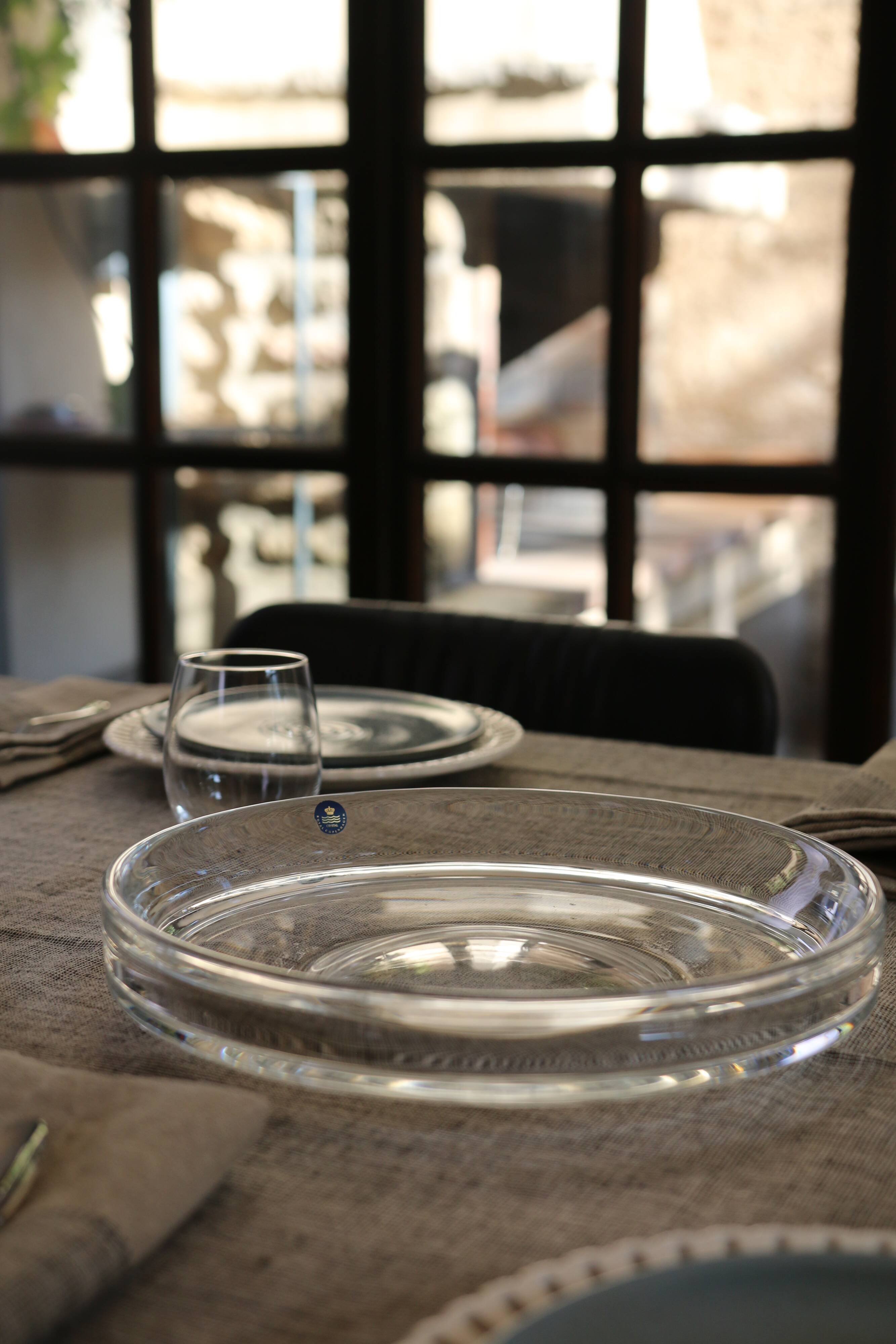 Royal Copenhagen Crystal Centerpiece for Holmegaard, 1970s