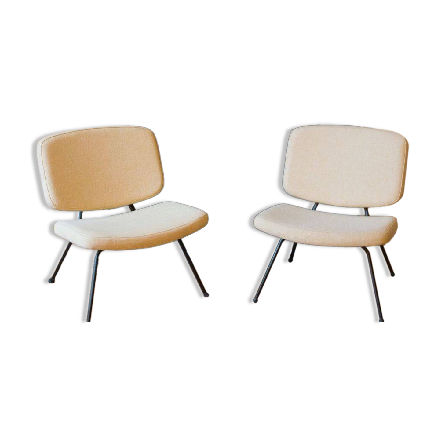 Pair of Paulin CM190 Armchairs