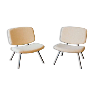 Pair of Paulin CM190 Armchairs
