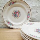 Set 6 flower dessert plates