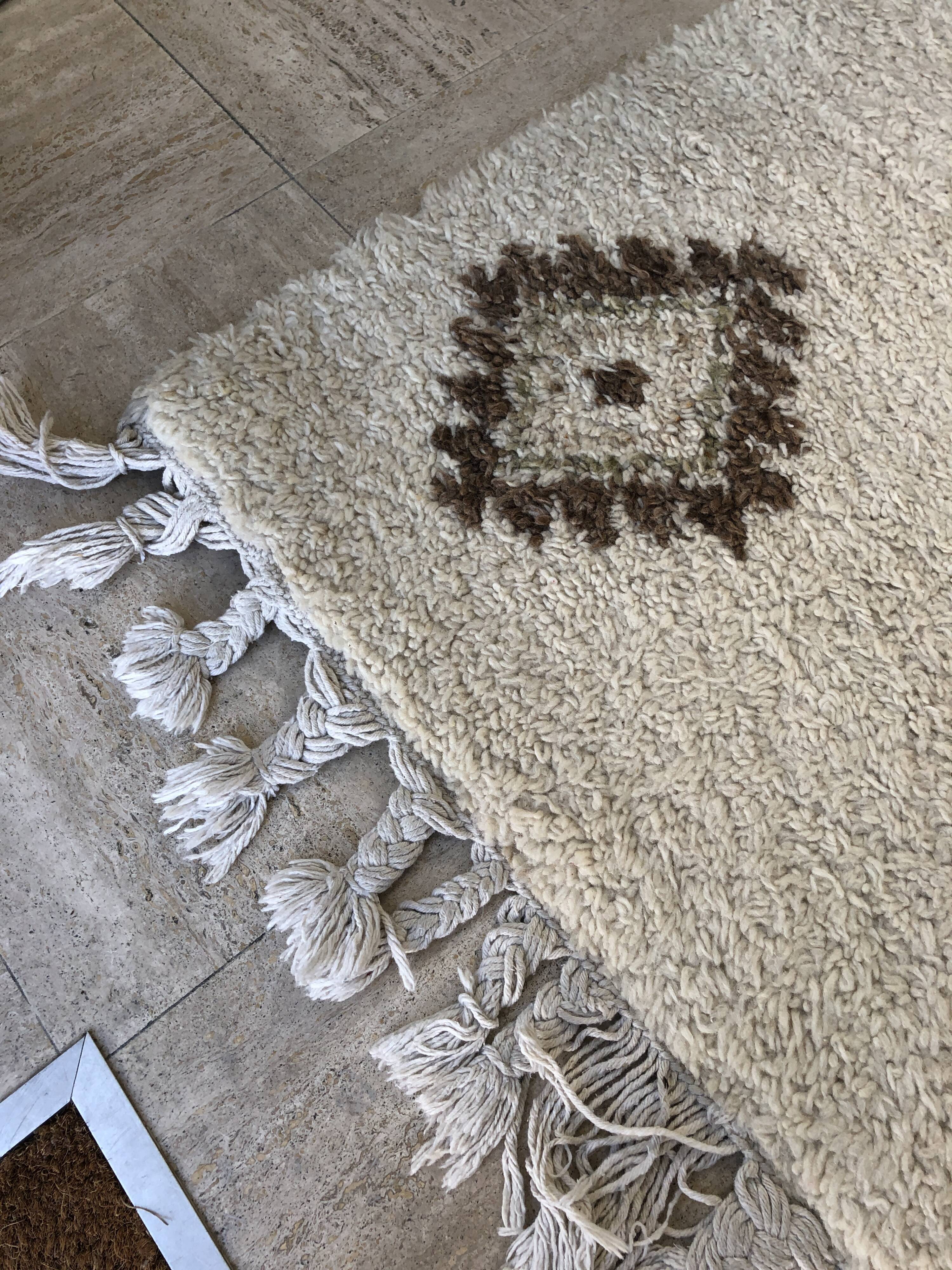 Vintage beni ouarain carpet, 1970