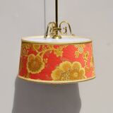 Vintage Classic style 20th Century Ceiling Lamp in Red and Gold