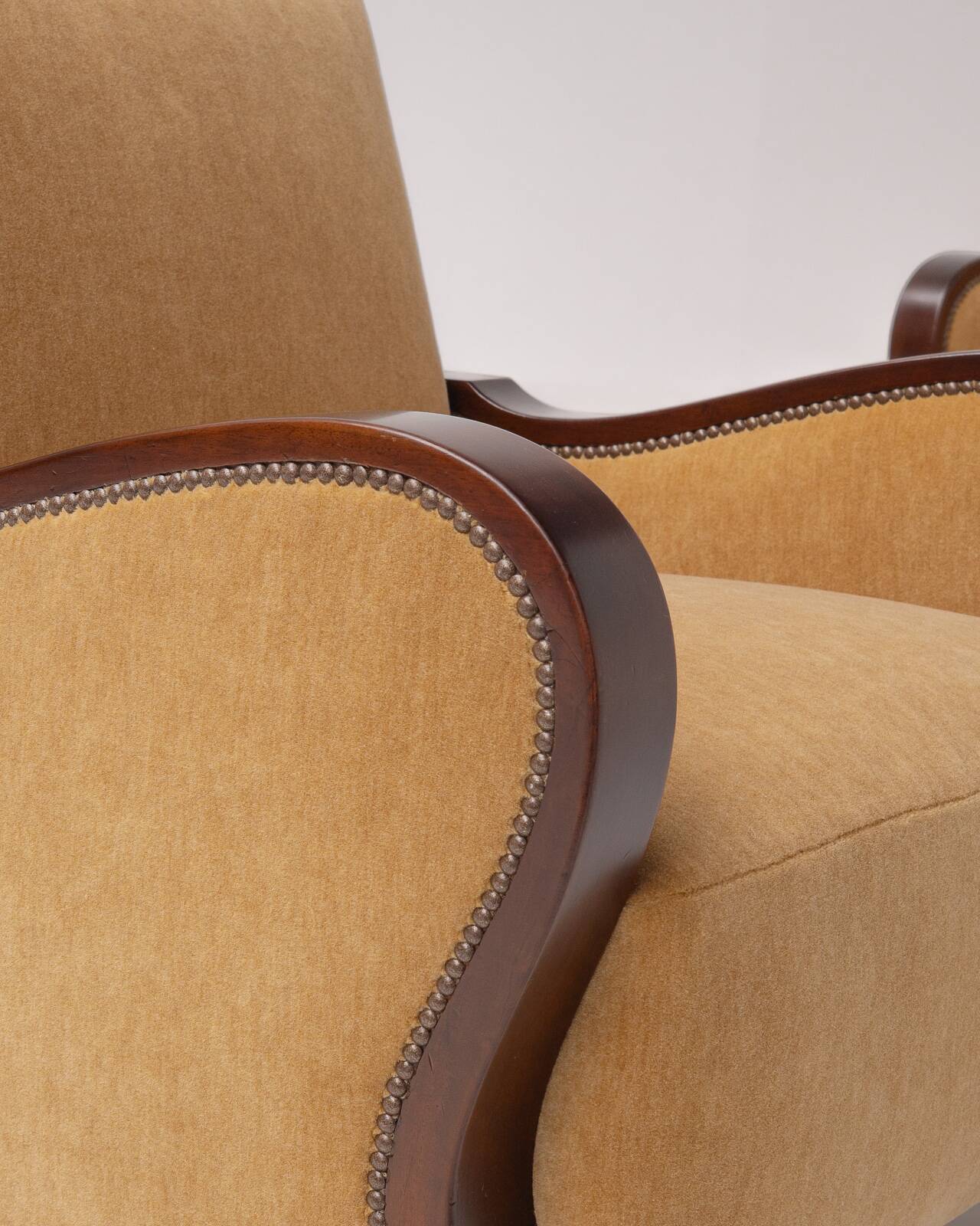 Paire de fauteuils club Art Déco, années 1940