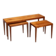 3 tables gigognes en teck par Severin Hansen pour Haslev, Danemark 1960