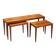 3 tables gigognes en teck par Severin Hansen pour Haslev, Danemark 1960
