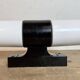 Industrial Brown Bakelite Wall Light with Milk Glass, 1960s