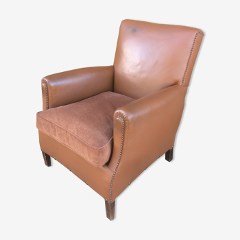 Fauteuil club en cuir