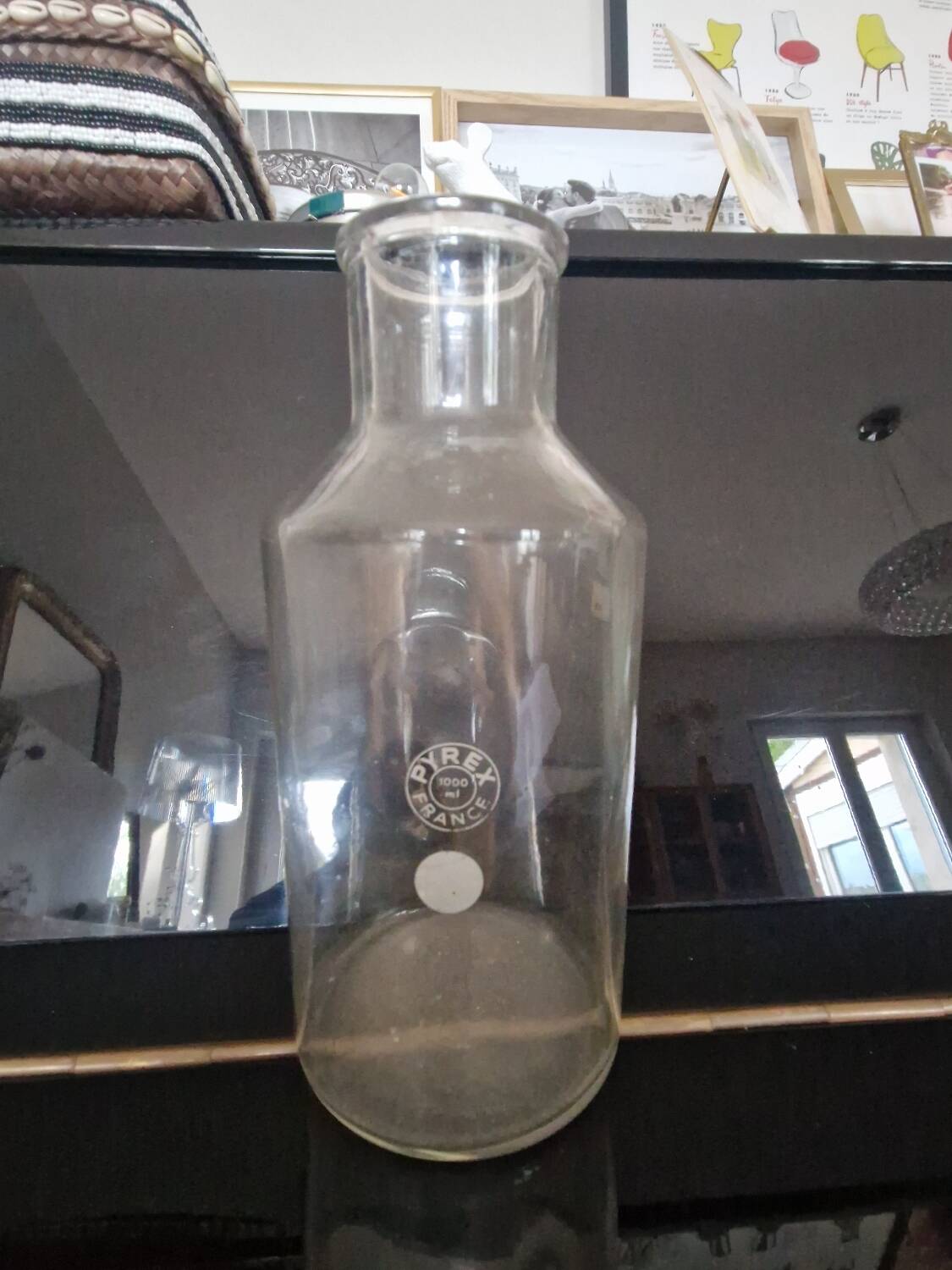 Antique pharmacy glassware laboratory pyrex vintage vase