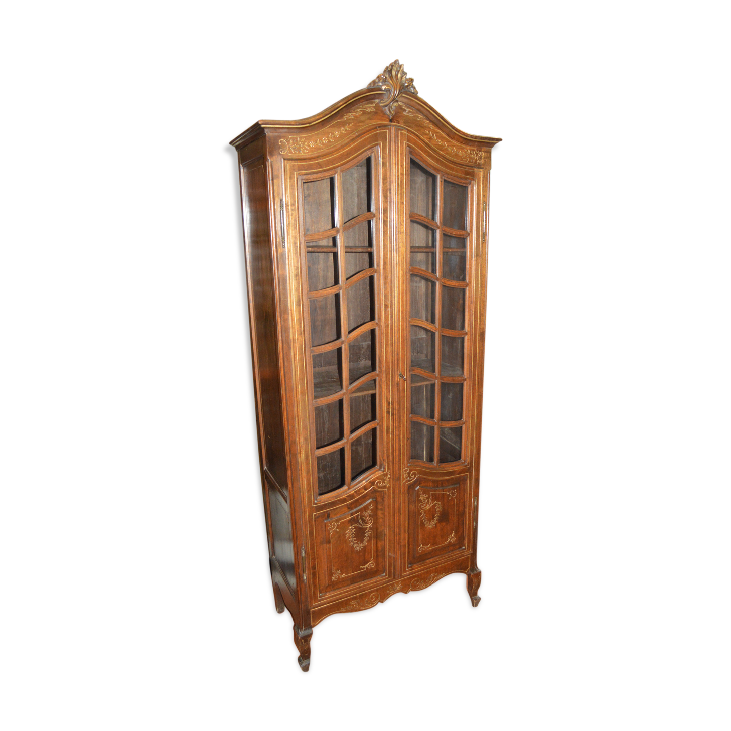 LOUIS XV style display case in beech / small library