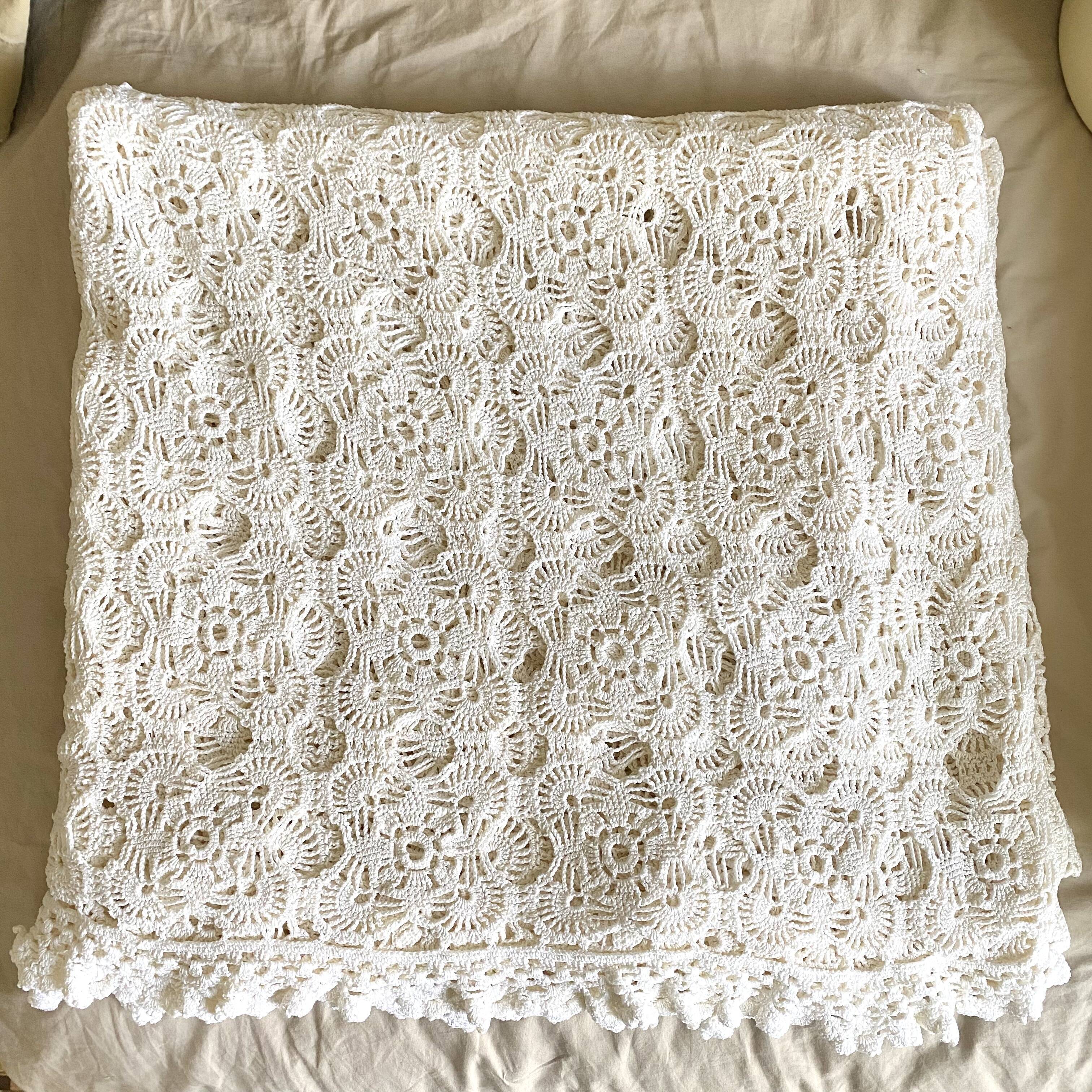 Bohemian crochet bed top