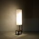Lampadaire années 60' plastique moulé et acier laqué noir
