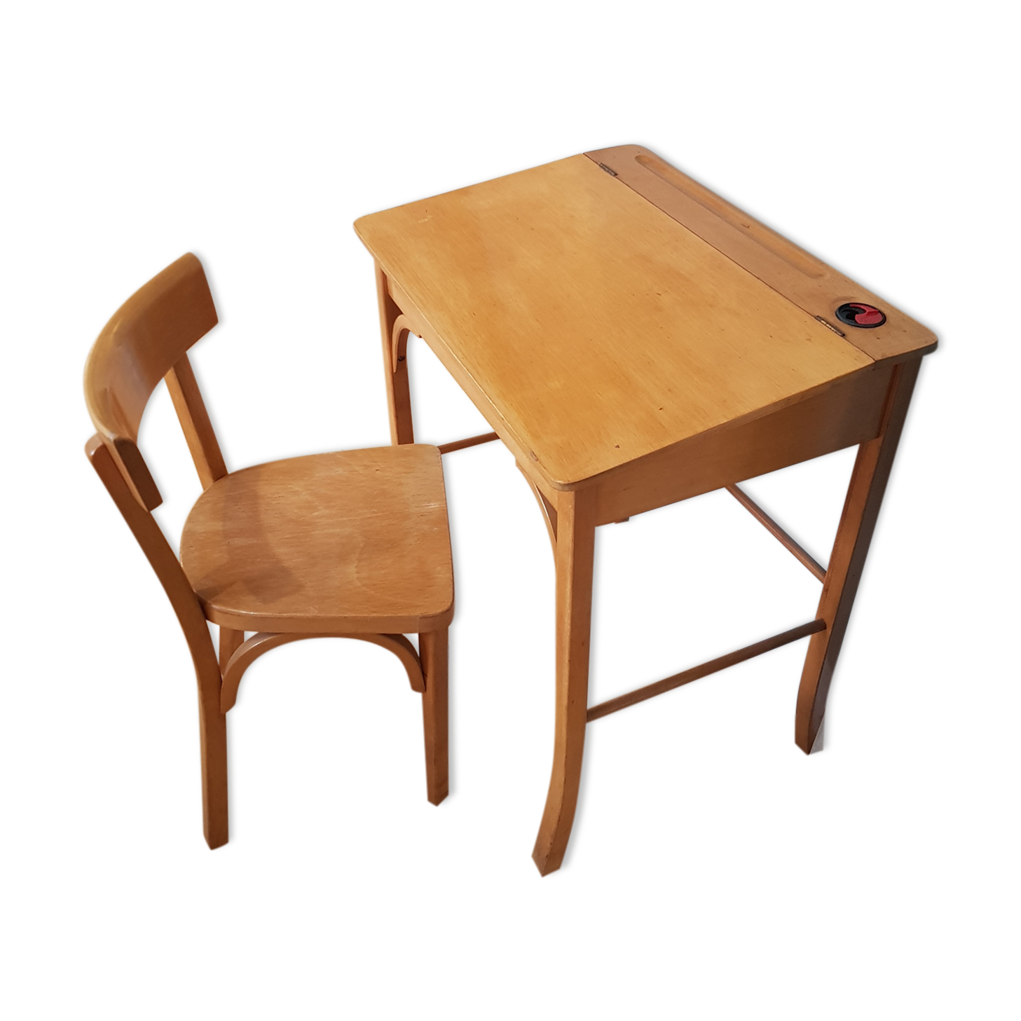 Ensemble bureau et chaise baumann