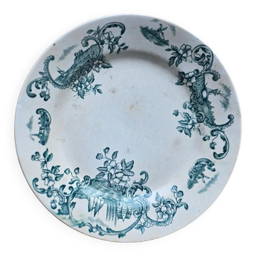 Assiette semi-creuse modèle Marine, Terre de fer