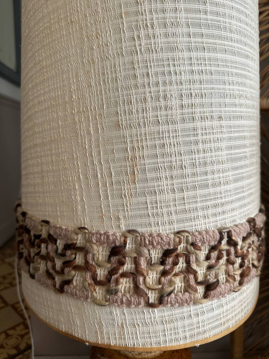 Vintage ceramic floor lamp from the 70s