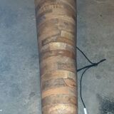 Design column floor lamp in mango wood