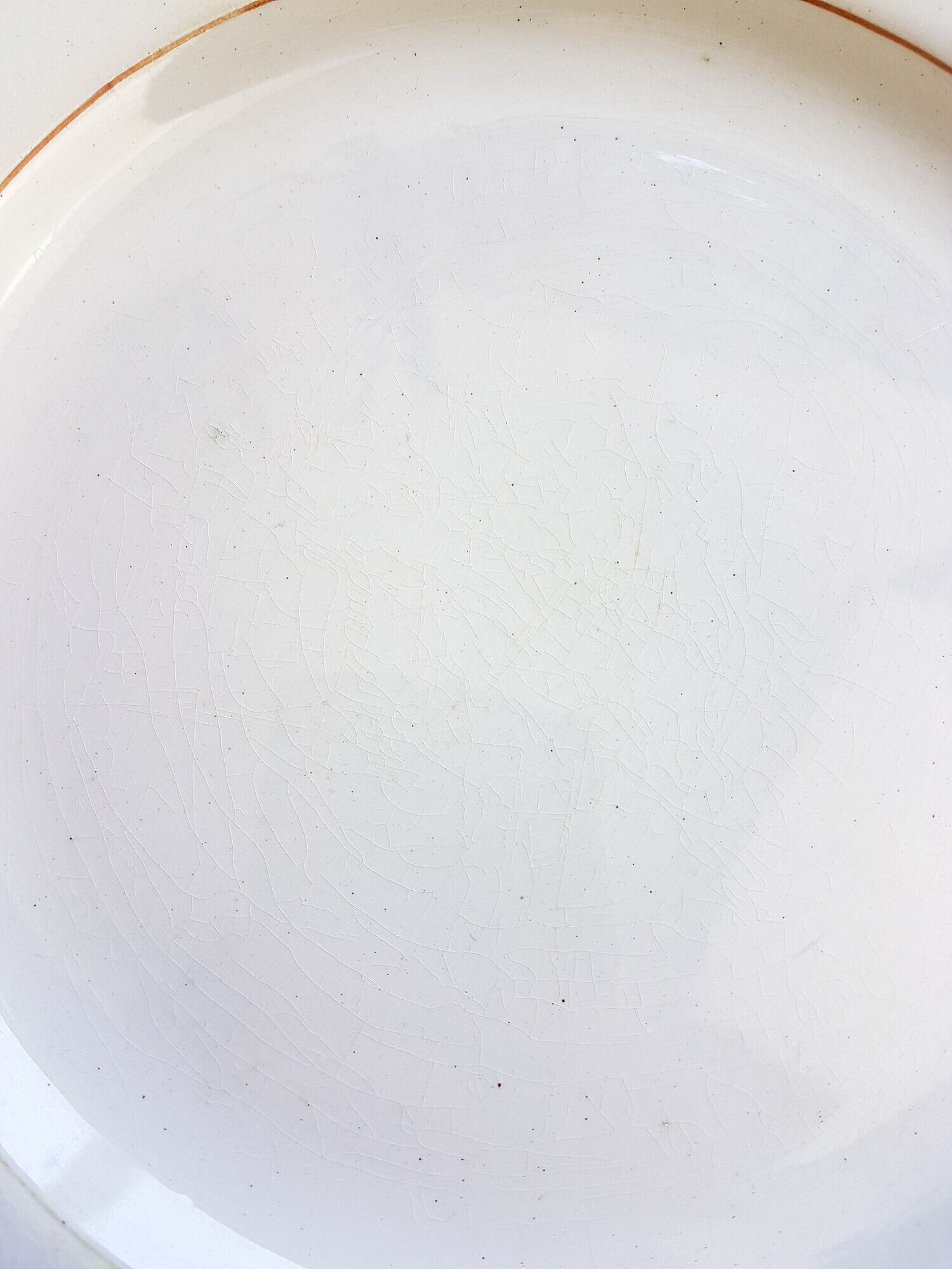 Set of 6 flat plates Saint Amand Blue white red Iron Earth
