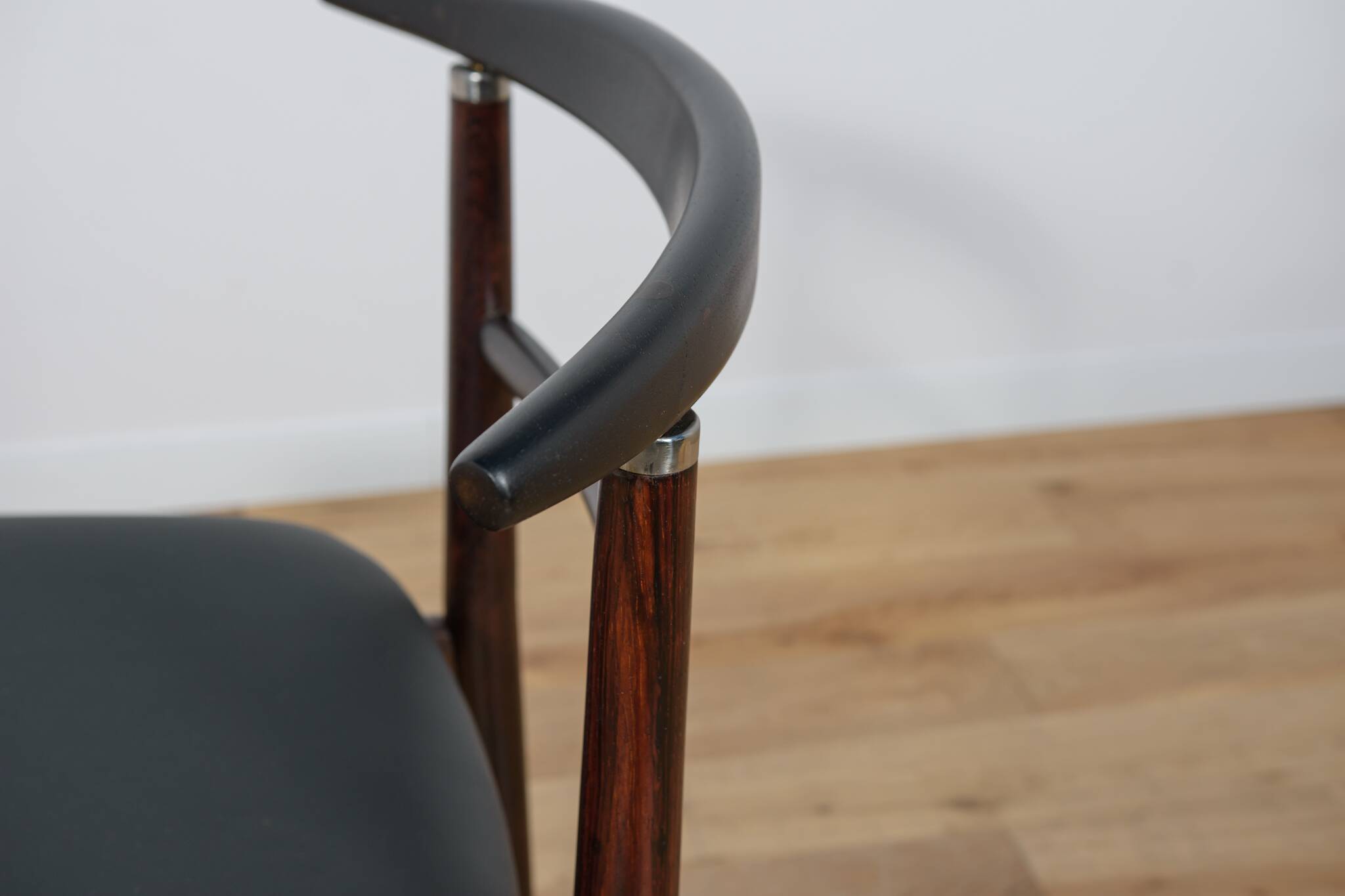 Rosewood Dining Chairs by Helge Sibast & Børge Rammerskov, Denmark, 1960s, Set of 4