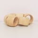 vintage set of wooden napkin rings x6