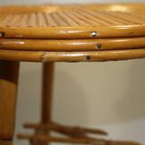 Vinatge rattan side table