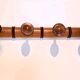 Coat rack "bamboo" with 4 old hooks.